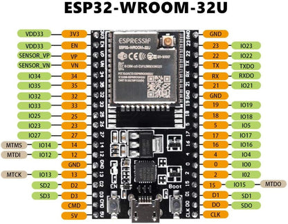 ESP32 WROOM-32U DEVKIT1 Para Antena Externa